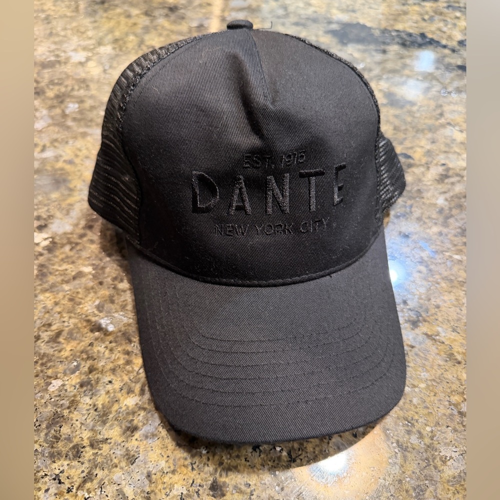 Dante NYC Black Trucker Cap